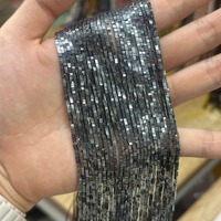 Perles en pierre naturelle de 1,5 mm, perles d'agate cubiques, perles d'espacement carrées de 1 mm d'épaisseur pour la fabrication de bijoux, artisanat DIY, bracelet, collier