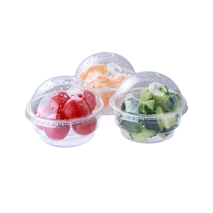 5oz Custom Printed Disposable PET <b>Plastic</b> <b>Cups</b> with Lids for Cold Coffee Ice Cream Tea Juice Fruit Wine Round Pattern - Product Image 4