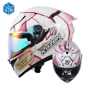 DOT-zertifizierter modularer Motorrad-Helm mit individuellem Logo Sicherheit Radfahren Gelände ABS Vollgesicht-Motorrad-Helm