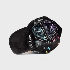Casquettes Personnalisées Sombrero G5 INNEDIT 5 Panneaux en Dobby Suede Unisexe Casquette de Baseball Broderie Fleur & Étoile Colorées - Product Image 4