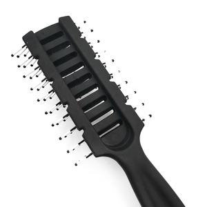 Fantezi buğday saman dolaşık açıcı saç fırçası Salon kuaförlük düz kıvırcık saç tarak ücretsiz saç fırçası - Product Image 4