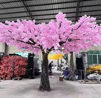 Kirschblüten-Wunschbaum für Innen/Außen, Umweltfreundlicher, Wasserfester, Langlebiger 2,5m Dekorationsbaum, Schönes Landschaftselement