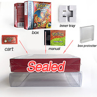 IC SAVE ESP Spanish Leaf Green Fire Red Ruby Emerald SAPPHIRE Boîte de cartouches de jeu filaires ABS avec plateau et manuel pour GBA