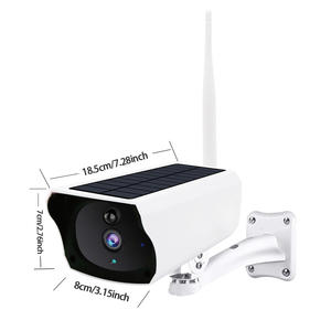 1080P无线IP子弹闭路电视网络摄像机，带双向音频夜视运动检测太阳能电池安全系统 - Product Image 5