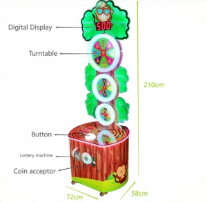 Máquina de <span class=keywords><strong>Premios</strong></span> Giratoria Tipo Árbol de la Suerte, Operada con Monedas, Precio de Fábrica, Lotería en Inglés, Premio Principal, Material de Hierro y Plástico - Product Image 6