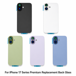 Pour iPhone 17 Series – Remplacement de la vitre arrière avec grande ouverture pour batterie, boîtier arrière finition mate – Prix de gros en vrac - Product Image 1