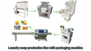 Heavy Duty Soap Making Machine Laundry Soap Production Line Custom Voltage Engineer Guide Video Inspection Spare Parts Support - Product Image 2