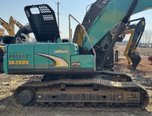 รถขุดไฮดรอลิก Kobelco SK200 SK210 SK140 มือสองสมรรถนะดีที่สุด น้ำหนัก 20 ตัน พร้อมเครื่องยนต์ เกียร์ ปั๊ม ขายดี ได้มาตรฐาน EPA CE - Product Image 4