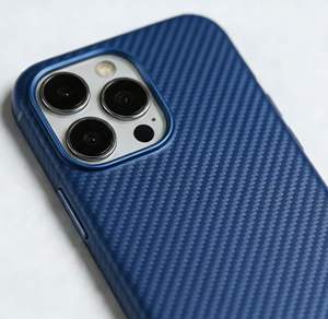 Étui de téléphone multifonction en fibre de carbone 3K SHENYU, tissage sergé, léger, résistant aux rayures, épaisseur 5 mm pour iPhone 16/15/14 Pro - Product Image 2