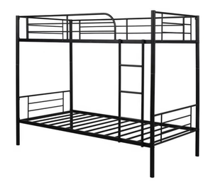 Litera doble de acero al por mayor, soldada, antirrobo, de alta resistencia, con barandilla completa, escalera antideslizante, sin somier, para dormitorio, OEM - Product Image 3