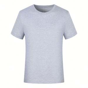 T-shirt en gros échantillon gratuit impression personnalisée t-shirt marque privée doux col rond t-shirt logo personnalisé coton hommes t-shirts - Product Image 2