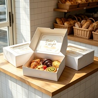 Logo nouvellement conçu et personnalisé pour Restaurant-Boîte d'emballage alimentaire pour biscuits à emporter pâtisserie et croissants