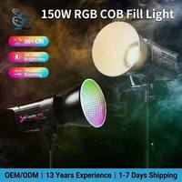 Luces de Estudio RGB COB de Alta Potencia de 150W para Fotografía, 3 Temperaturas de Color, Luz de Video RGB a Todo Color, Kit para Creadores de Contenido