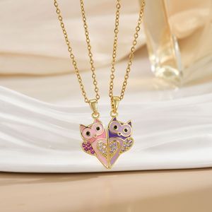 Collier magnétique tendance en gros, pendentif chat d'amour <span class=keywords><strong>pour</strong></span> femmes, bijoux cadeaux, colliers <span class=keywords><strong>de</strong></span> <span class=keywords><strong>couple</strong></span> - Product Image 5