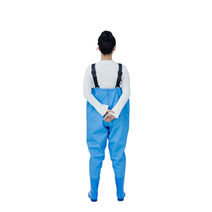 <span class=keywords><strong>Pantalon</strong></span> de pêche imperméable pour <span class=keywords><strong>femme</strong></span> avec bottes intégrées, combinaison de pêche une pièce, couleur unie pour la pêche sportive - Product Image 3