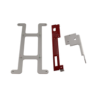 Fabrication sur mesure de supports en aluminium anodisé usinés CNC de précision, fabrication de tôles métalliques, épaisseur 1,0 mm, tolérance +/- 0,1 mm