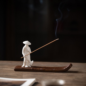 Wuyang cerámica china Jianghu hilo antiguo quemador <span class=keywords><strong>de</strong></span> incienso soporte <span class=keywords><strong>de</strong></span> incienso hogar interior Zen BUR - Product Image 4