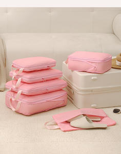 Sac de rangement pour voyage, sac de rangement multifonction pour vêtements, organisateur de valise, ensemble de 7 pièces, pochette de rangement compressible - Product Image 6