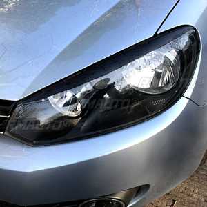 Pair Car Headlight Eyebrow Eyelids Stickers Trim <b>Cover</b> for VW GOLF VI MK6 6 2008-2013 for GTI GTR GTD Rear <b>Window</b> Side Spoiler - Product Image 2