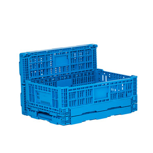 Caja de Plástico Plegable Jiuding 600x400x140mm, Caja de Almacenamiento Logística Reforzada, Transpirable y Resistente a Caídas, Contenedor de Transporte - Product Image 1