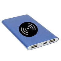 Nouveaux produits Mini petit voyage de haute qualité Portable 5W sans fil batterie externe 4000/8000mAh double Ports USB chargeur d'affichage de lampe