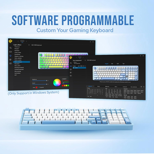 Alibaba Gaming Keyboards LEOBOG Hi98 Teclado mecánico para juegos con cable RGB intercambiable en caliente 101 teclas AliExpress Gaming Keyboards - Product Image 4