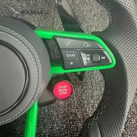 Volant de direction personnalisé tout cuir avec palettes de changement de vitesse pour Audi A7 RS3 RS7 A5 B8 TTRS Q8 A5 S3 A4 B8 RS S8 A6 C7