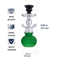 Petit Kit Chicha Givrée avec Double Tuyau et Accessoires Complets, Chicha en Forme de Gourde, Approvisionnement Transfrontalier