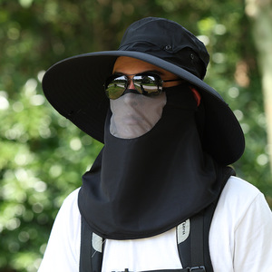 Men's Wide Brim Fisherman <b>Hat</b> Breathable Sun Protection Outdoor Hiking Cycling <b>Summer</b> Bucket <b>Hat</b> Light Gray - Product Image 5