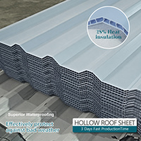 Tôle de toiture creuse ASA+PVC/UPVC 10 mm écologique pour les temples