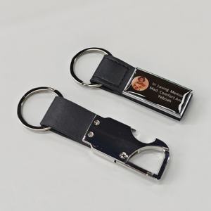 Design Bottle Opener Rubber Bangle Leather <b>Split</b> Metal Custom Logo Key Chain <b>Ring</b> Key <b>Ring</b> - Product Image 5