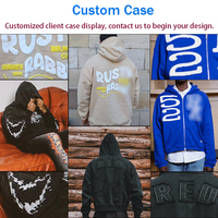 Sweat-shirt Polaire en Coton Lourd Streetwear Haute Qualité, Personnalisé avec Logo Imprimé en Relief (Puff Print) 400-500 GSM, Hoodies Oversize pour Homme