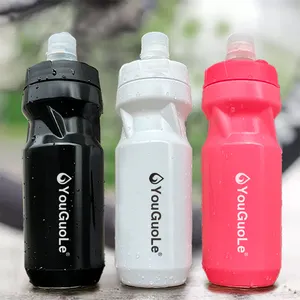 Wieder verwendbare Quetsch wasser flaschen 600ML Leichte Fahrrad wasser flasche Flip Top Langlebig BPA Kostenlos Perfekt für Outdoor-Sportarten