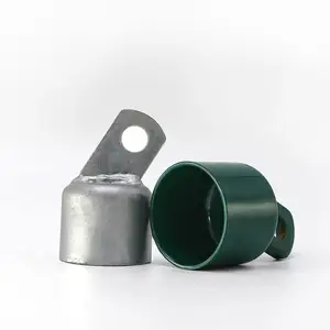 Steel Chain Link Rail End Caps Chain Link Rail Ends Powder Coated Chain Link Fittings
