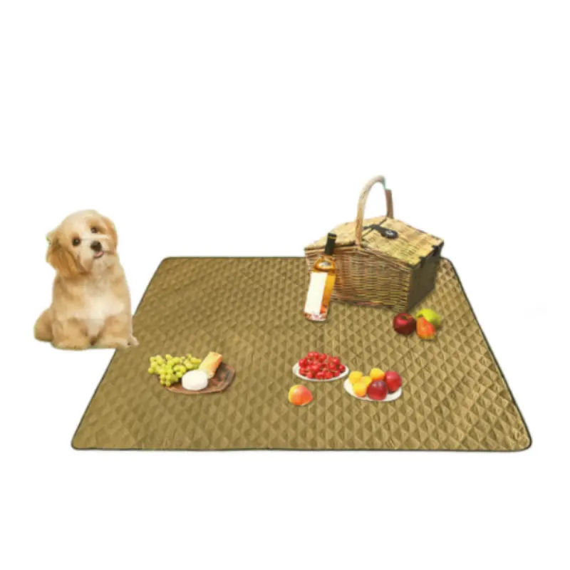 camping hiking Outdoor camping plain picnic mat, enlarged and thickened, machine washable ultrasonic picnic mat