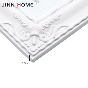 Jinn casa cornice intagliata bianco pittura in legno cornice per <span class=keywords><strong>foto</strong></span> 5x7 <span class=keywords><strong>foto</strong></span> con bordo largo - Product Image 4