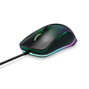 เมาส์เกมมิ่ง ESG M3 นีออน (เอฟเฟกต์กระจกเงา, สายถักแบบ USB, ไฟ LED RGB, 7200 DPI) - Product Image 1