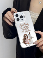 Coque de téléphone antichoc avec illustration religieuse et citation chrétienne espagnole pour iPhone 16/15/14/13/12 Pro Max