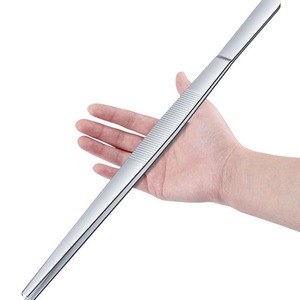Straight Tip Long Tweezers 25cm Stainless Steel Anti Slip For Home Use - Product Image 2