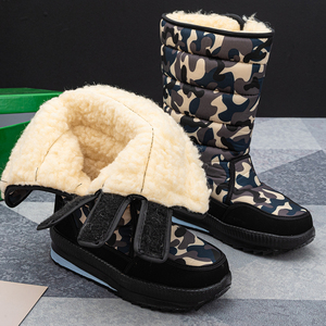 <span class=keywords><strong>Botas</strong></span> de Invierno Impermeables <span class=keywords><strong>para</strong></span> <span class=keywords><strong>Hombre</strong></span> con Logotipo Personalizado, <span class=keywords><strong>Botas</strong></span> de Nieve de Camuflaje hasta la Rodilla, Forro de Piel Cálido, Venta al Por Mayor Directa de Fábrica OEM - Product Image 3