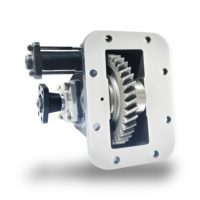 PTO1637JW kotak gir lepas tangan daya PTO lurus 15T 6 lubang bekas Jepang untuk model truk FUSO M038 seperti Canter