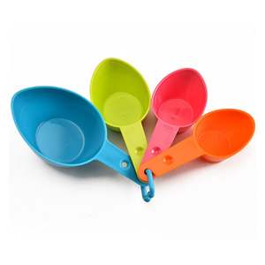 Lixsun Juego de 9 <span class=keywords><strong>Tazas</strong></span> y Cucharas <span class=keywords><strong>Medidoras</strong></span> de Plástico de Grado Alimenticio para Cocina, con Diferentes Colores - Product Image 5