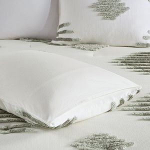 Juego de edredón de 3 piezas de chenilla de mezcla de algodón de alta calidad DB Jacquard Technics patrón impreso sólido para el hogar boda Hospital Hotel - Product Image 2