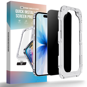 Kit de Instalación de Fábrica OEM, Protector de Pantalla de Vidrio Templado Anti-Espía con Privacidad de 360° para iPhone, Elimina el Polvo - Product Image 1