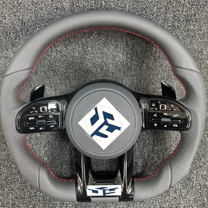 Volant personnalisé en cuir semi-perforé pour Mercedes Benz <span class=keywords><strong>AMG</strong></span> W205 W212 W213 X217 W217 W166 W222 S400 GLE GLC GLB - Product Image 1