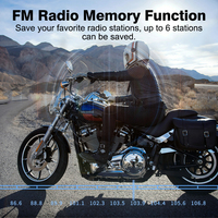 Helm MAXTO untuk Interkom Audio Sepeda Motor Model M6S Silikon 8-orang Pengaturan Jaringan Satu Klik Pengaktifan Satu Klik