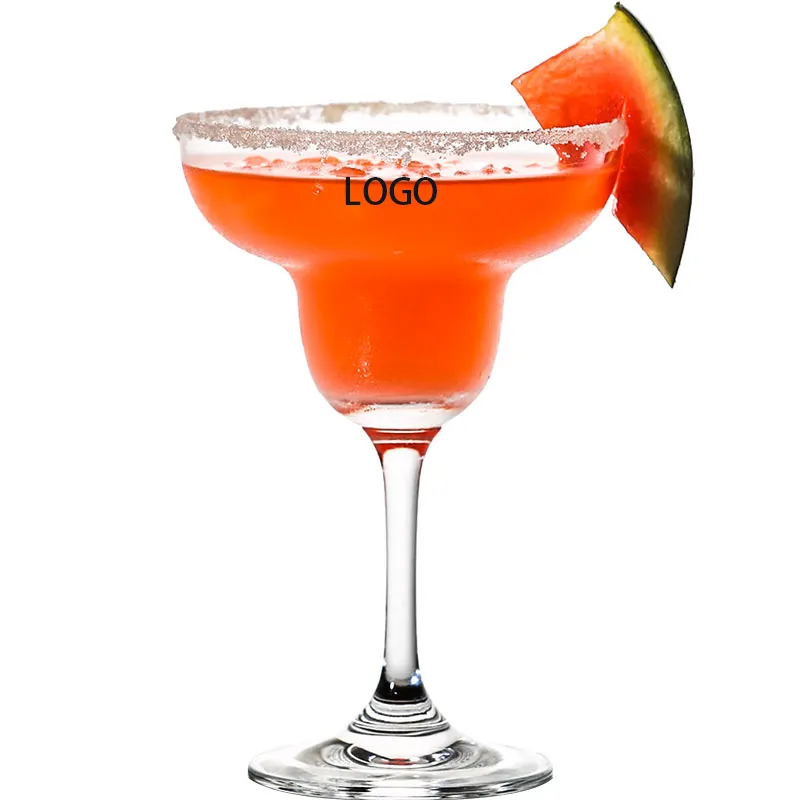 Wholesale wide mouth classic margarita cocktail and martini glass accept custom logo