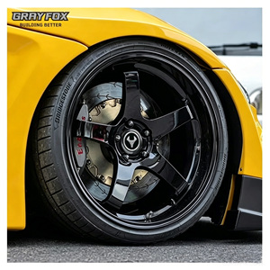 Grayfox ล้ออัลลอยปลอมแปลง18 19 20 21นิ้ว5X114.3ขอบจานลึกโครเมียมสำหรับ Infiniti Q50 <span class=keywords><strong>Te37</strong></span> <span class=keywords><strong>Nismo</strong></span> 370Z ขอบ V1 - Product Image 1