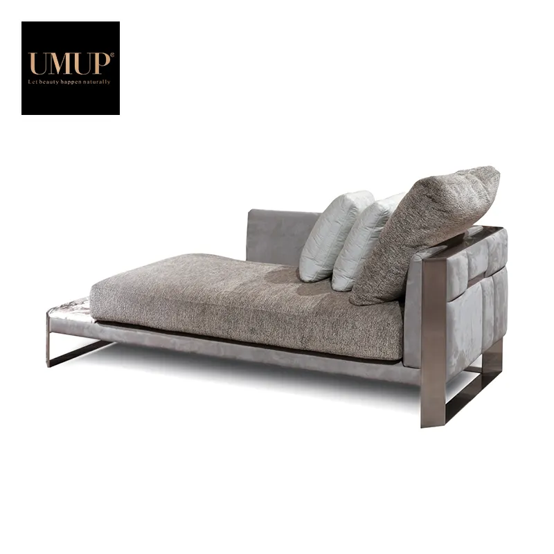 Высококачественный роскошный современный откидной шезлонг из натуральной кожи, Французский диван, современный кожаный шезлонг на заказ
