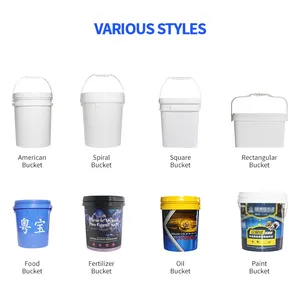 Design Beautiful High-grade Custom Picture Printed Empty Paint Buckets With Handles And Lids